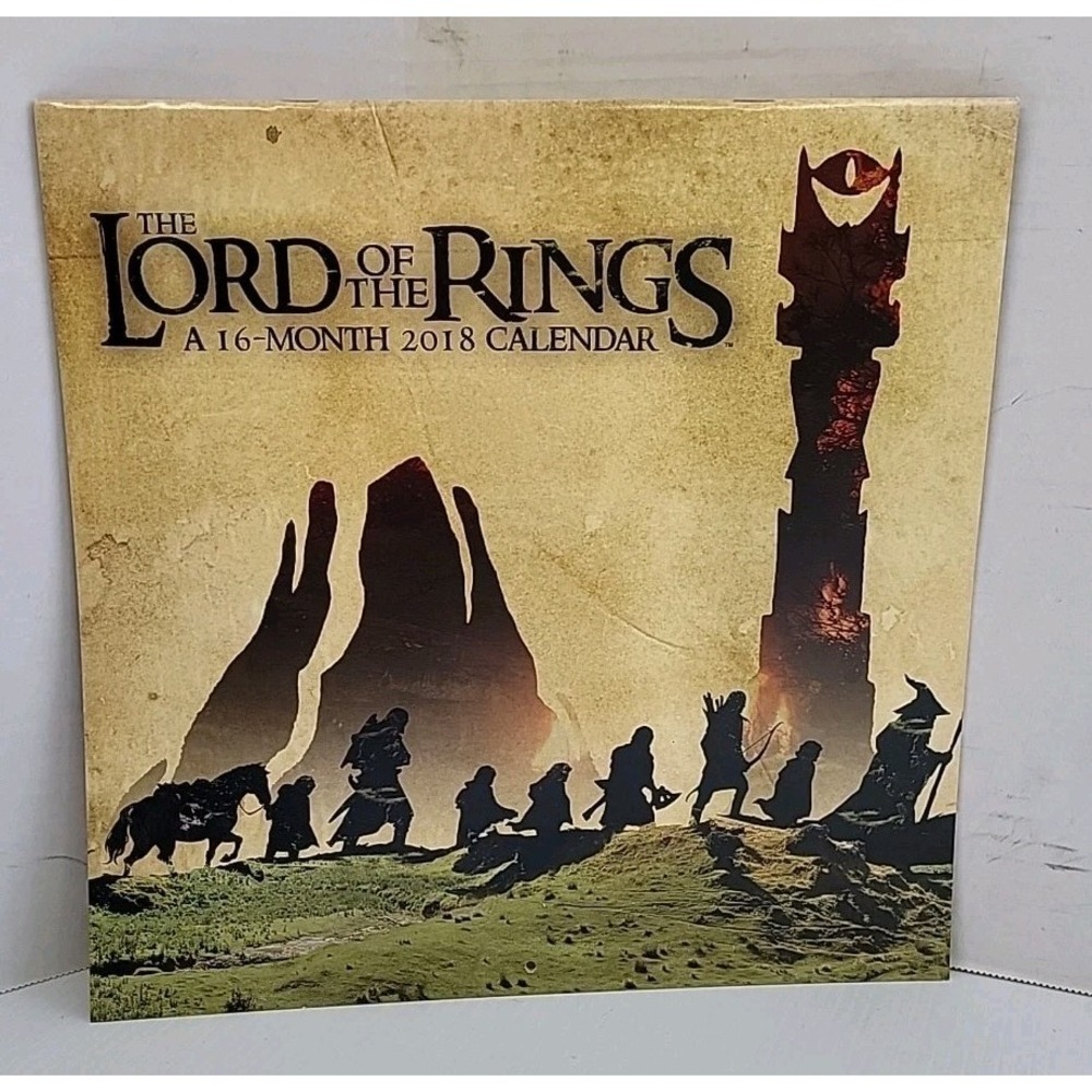 The Lord Of The Rings 2018 16-Month Wall Calendar DateWorks Fantasy Art
